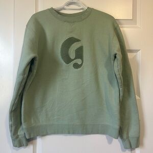 Glossier Green Crewneck Sweater